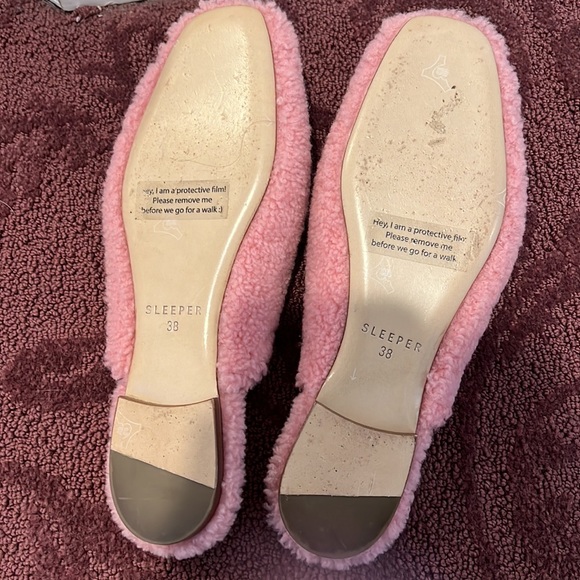Sleeper pink shearling slippers - Picture 6 of 7